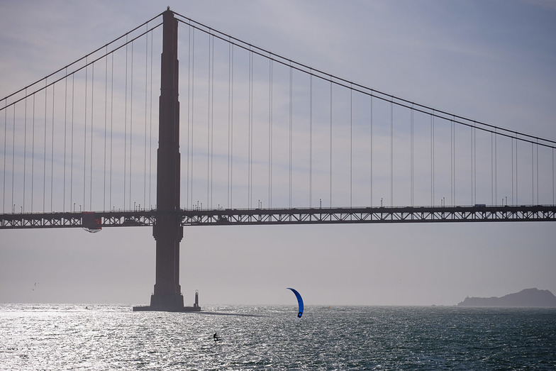 Golden Gate Bridge, Kitesurfing, Fort Point