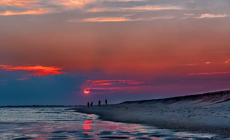 Sunset at Demo, Democrat Point Robert Moses