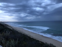 Stormy morning surf, Portsea Back Beach photo