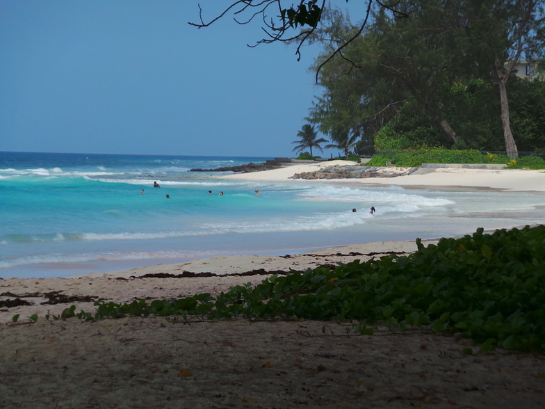 Accra Beach from the Tiki Bar, Accra Beach - Rockley Beach