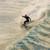 Golden light, New Brighton Beach