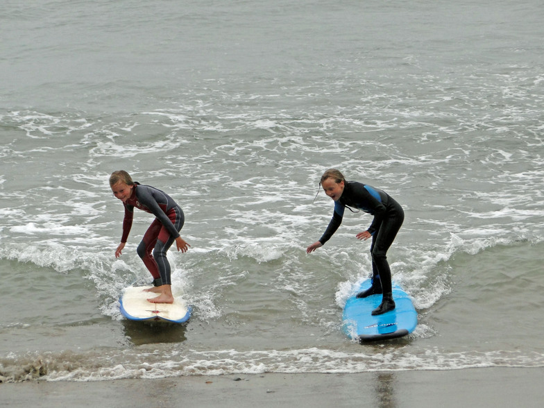 Twins taking it to the beach, Rincon - Indicator