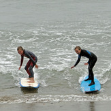 Twins taking it to the beach, Rincon - Indicator