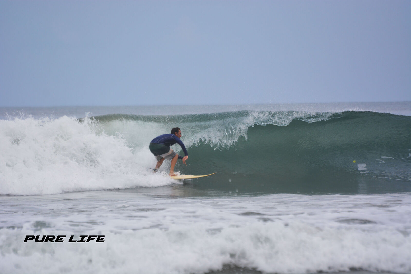 Patrick Mihalic getting a barrel in Playa Grande