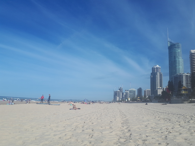 Facing south from Surfers Paradise. 