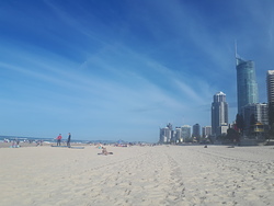 Facing south from Surfers Paradise.  photo
