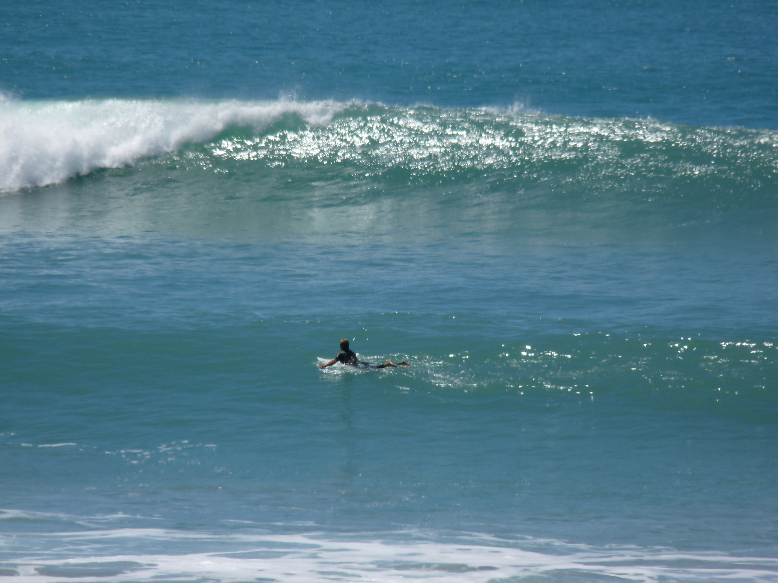 Pines - long paddle out, Wainui Beach - Pines