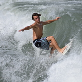 "Working the Wave", Garden City Pier