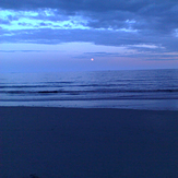 Moon rising, Nahant Beach