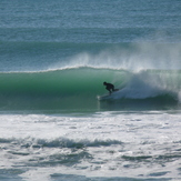 Chalet - day 3 of a south swell, Wainui Beach - Pines