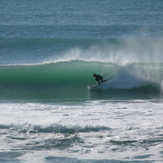 Chalet - day 3 of a south swell, Wainui Bay Chalet