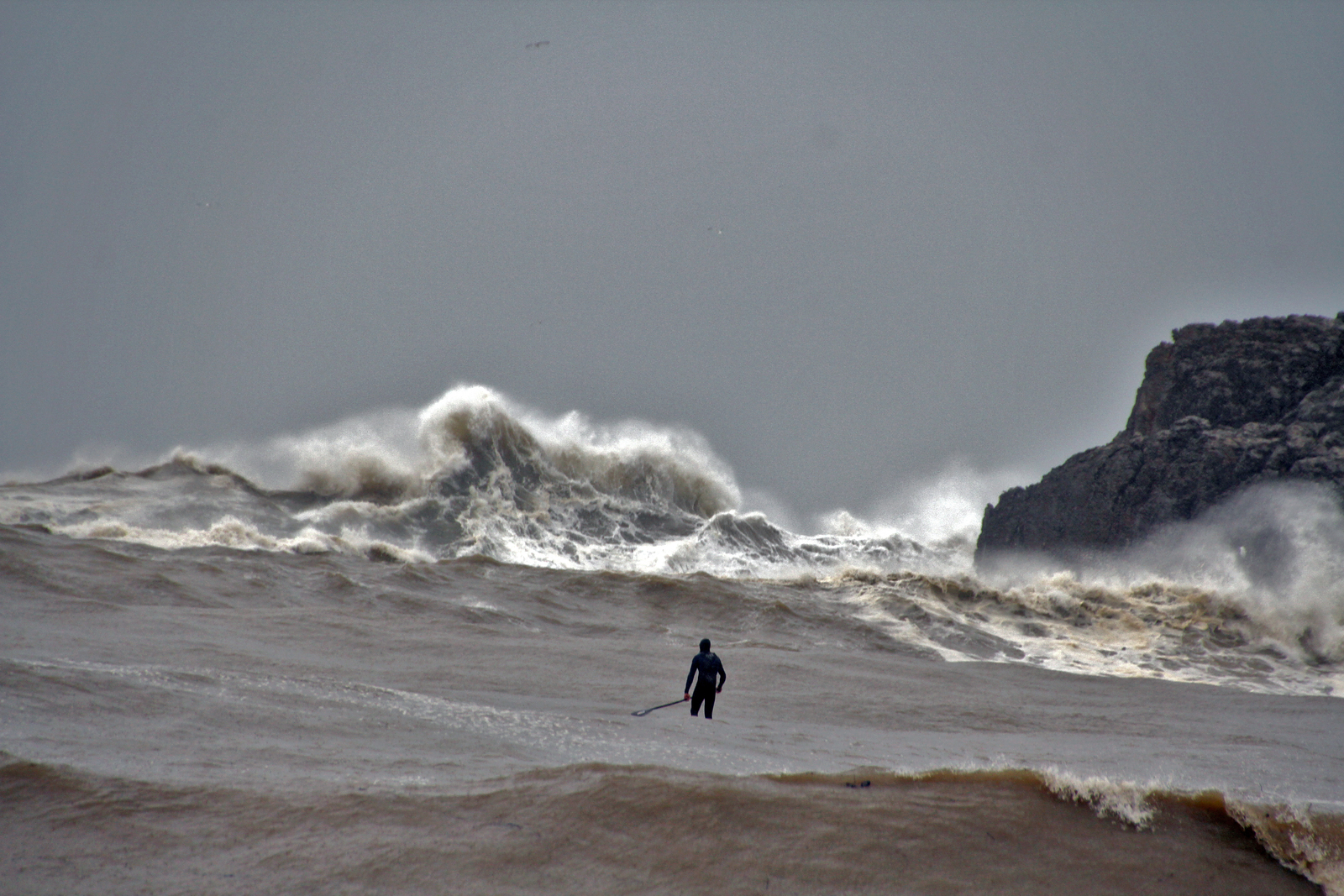 plantando cara al temporal, Playa de karraspio