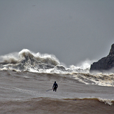 plantando cara al temporal, Playa de karraspio