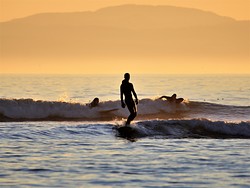 Sunset at Jordan River photo