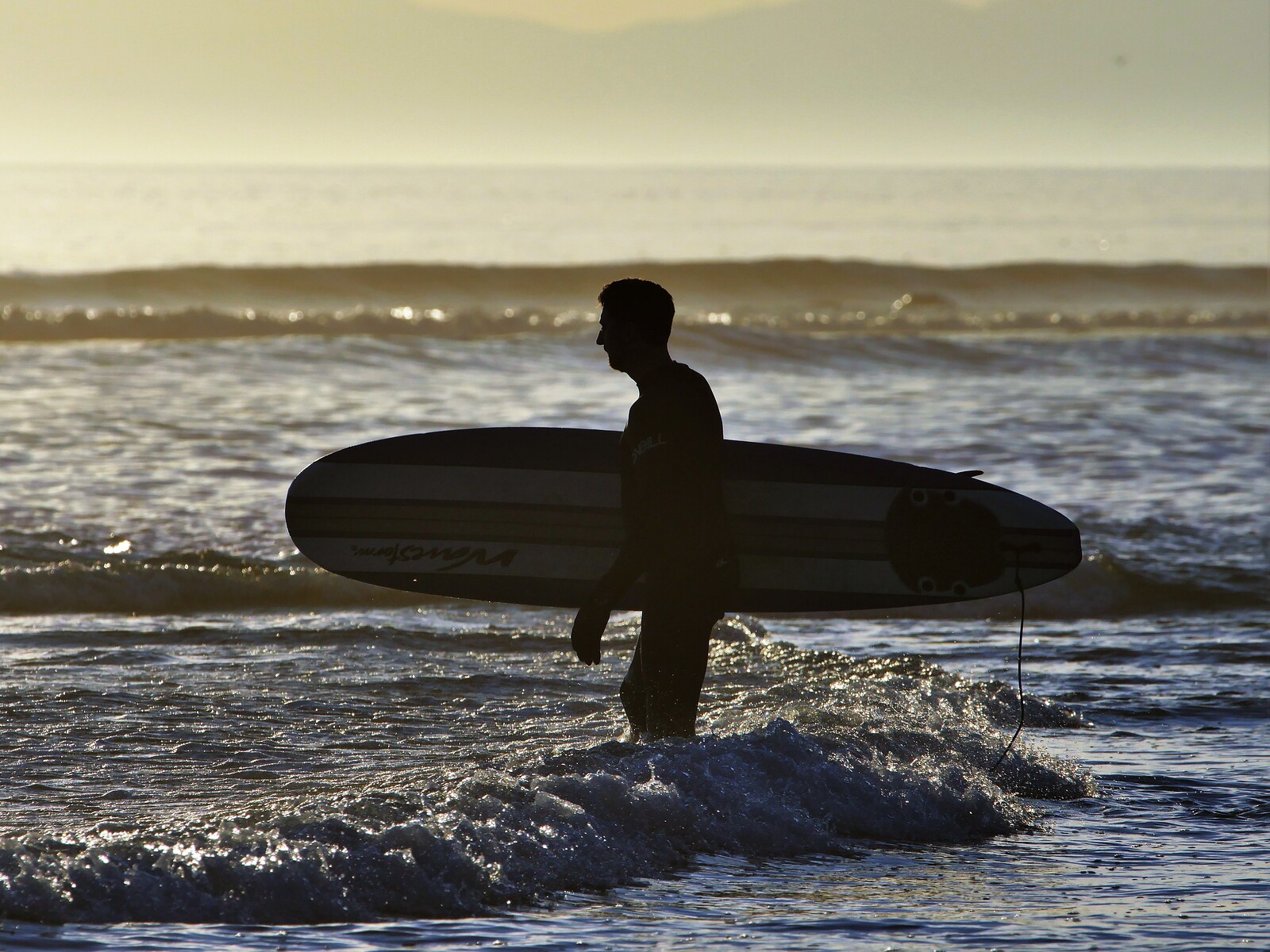 Surfer Silhouette, Jordan River