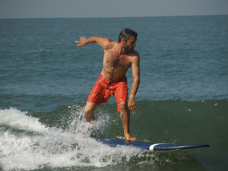 Royal Enfield surfing, Kudle -Beach (Gokarna)