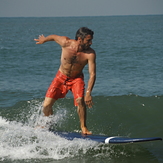 Royal Enfield surfing, Kudle -Beach (Gokarna)