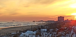 Sunset at the pier, Ventnor Pier photo