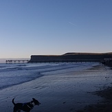 Saltburn beach, Huntcliff