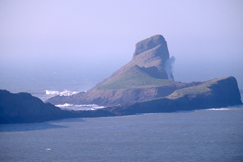 The Blowhole on Worms Head, Rhossili
