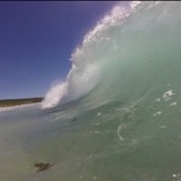 Shore break barrels, Smiths Point Left