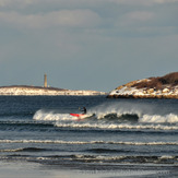 Winter Paddle Surfer at Good Harbor Beach