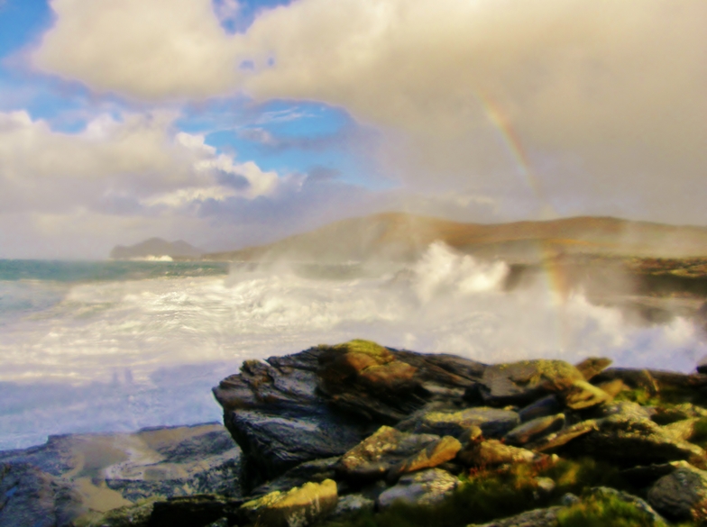 big swell, St Finan's Bay