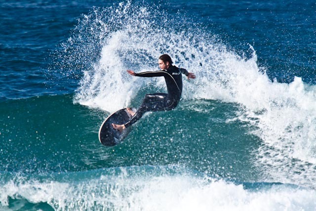 Surfing at Winkipop