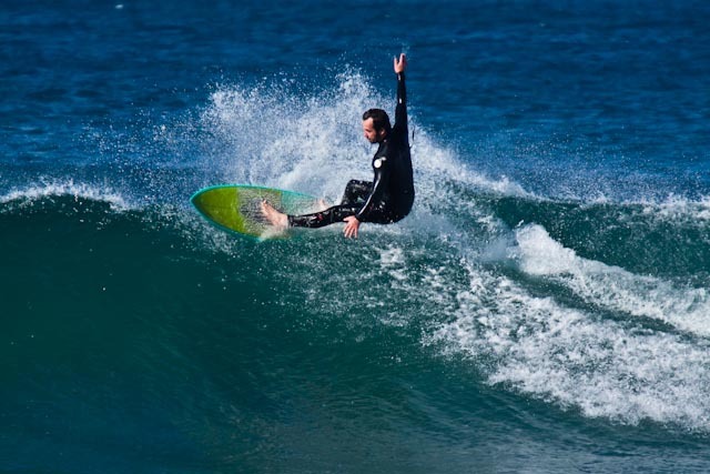 Surfing at Winkipop
