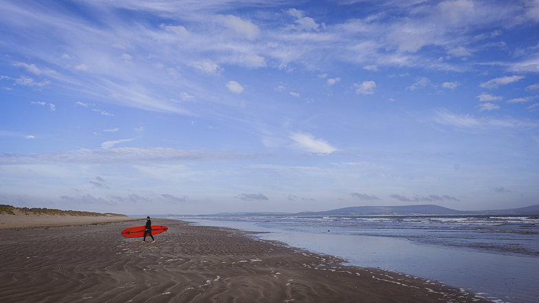 Gentle surf, Cefn Sidan, Pembrey