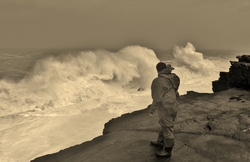 breaking wave, St Finan's Bay photo