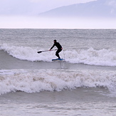 SUP surfing with a foil at Ruby Bay