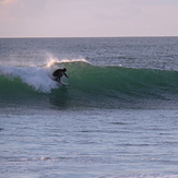 Clean surf at Fossil Point, Farewell Spit