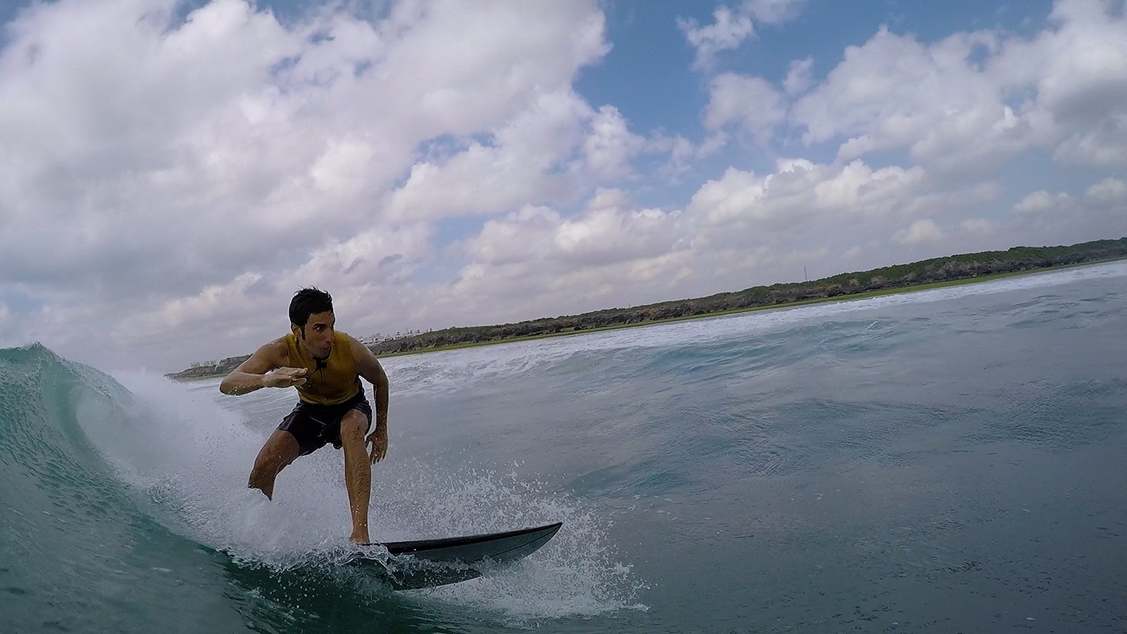 Andy on a classic, Sea Cliff