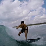 Andy on a classic, Sea Cliff