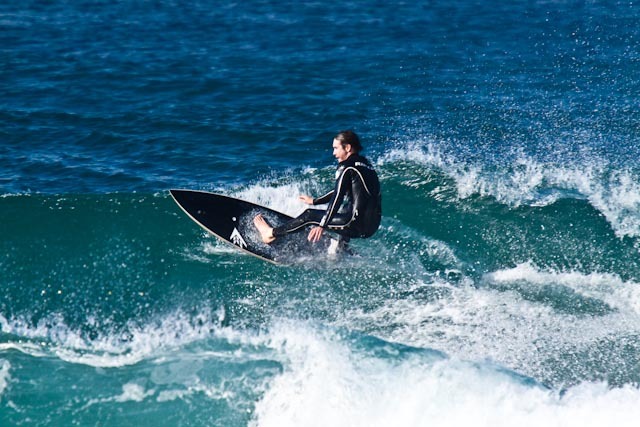 Surfing at Winkipop