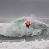 Iain Campbell on a backy at The Wedge