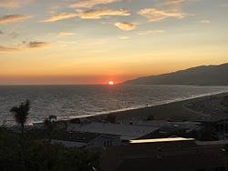 Summer sunset, Zuma Beach photo