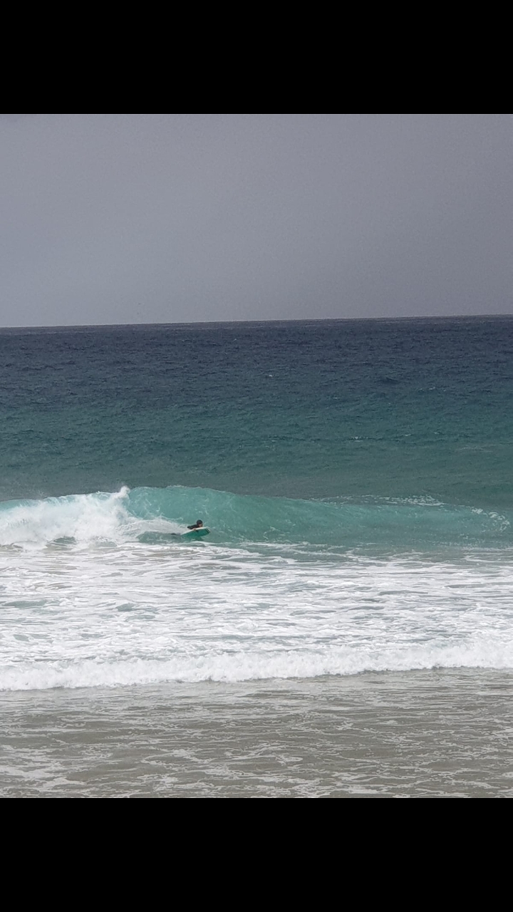 Javier bodyboard, Playa de Andrin