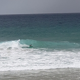 Javier bodyboard, Playa de Andrin