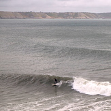 Fun autumn swell at Oxwich Point.