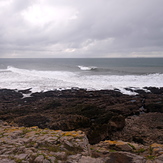 Fun autumn swell at Oxwich Point.