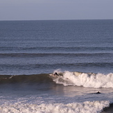 Lovely small autumn swell at Three Peaks, Llangennith