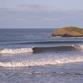 Lovely small autumn swell at Three Peaks, Llangennith