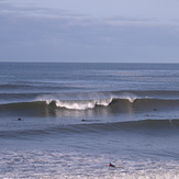 Lovely small autumn swell at Three Peaks, Llangennith