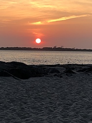 End of a beautiful day at Island Beach State Park  photo