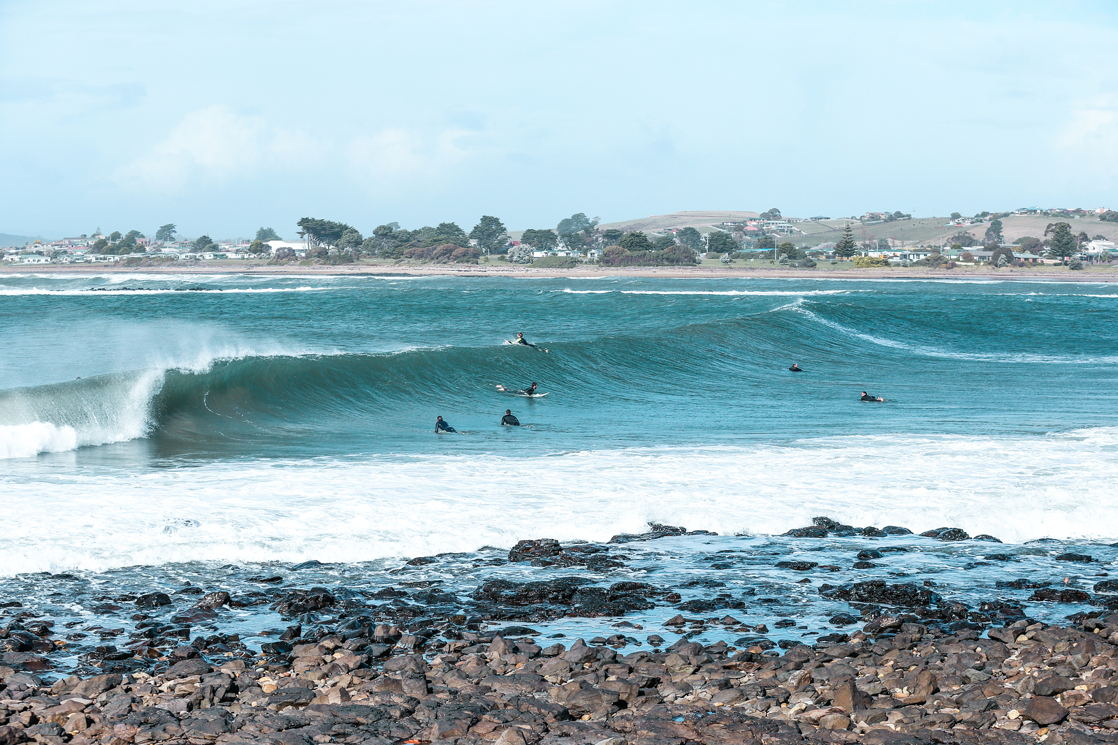 Surf the Mersey River Tas April 14th 2018, Devonport Rivermouth