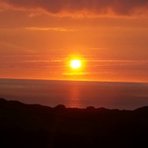 Sun setting, Putsborough