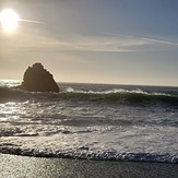 Breaking near beach, Navarro Rivermouth