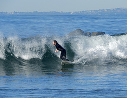 Finally a decent wave!, Venice Breakwater photo